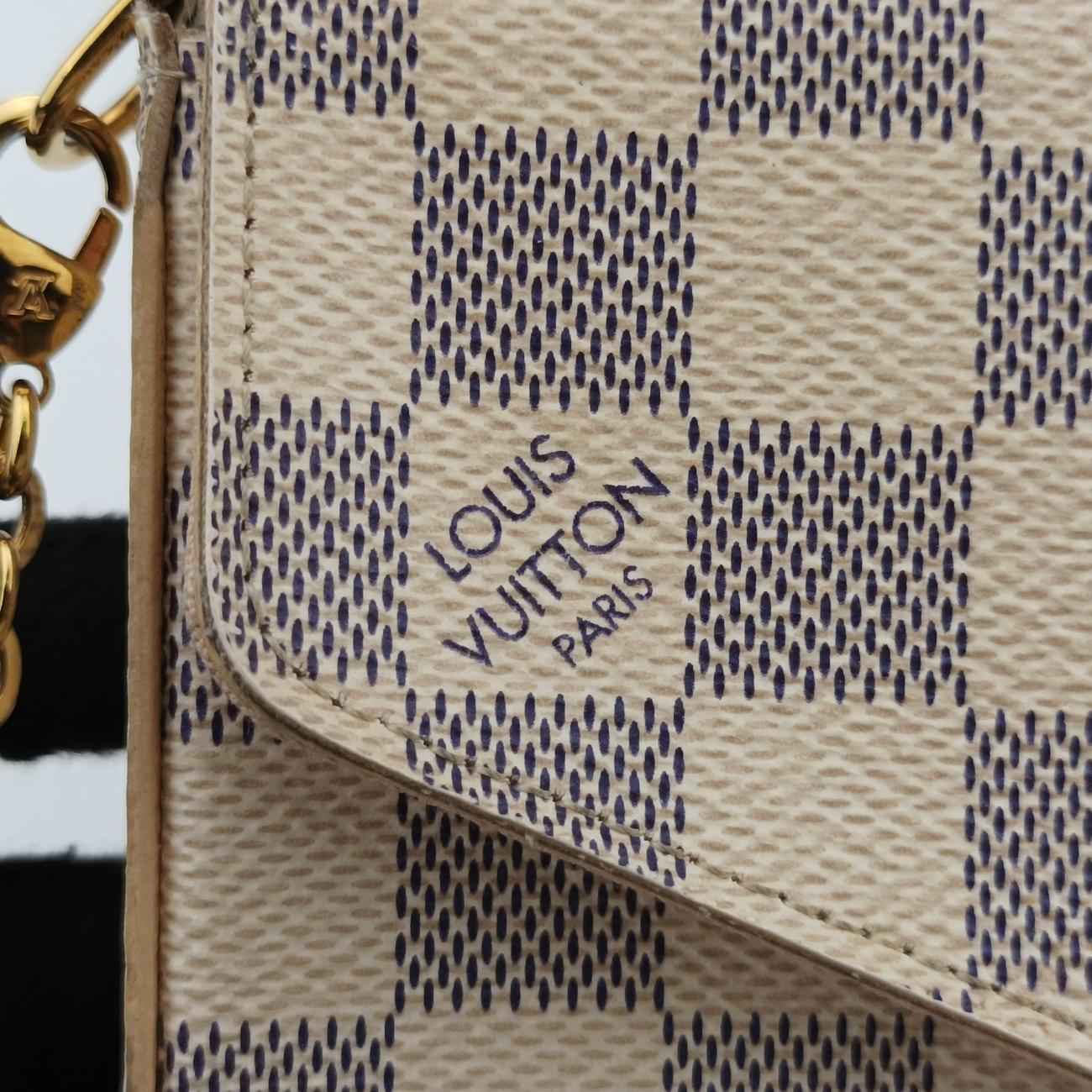 Pochette FeLICIEAzurDamier CanvasN63106MI0178ポシェットフェリシーアズールダミエキャンバスN63106MI0178