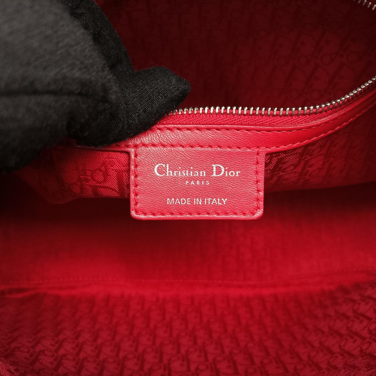 Lady DiorRedlambskin11-MA-1111レディディオールレッドラムスキン11-MA-1111