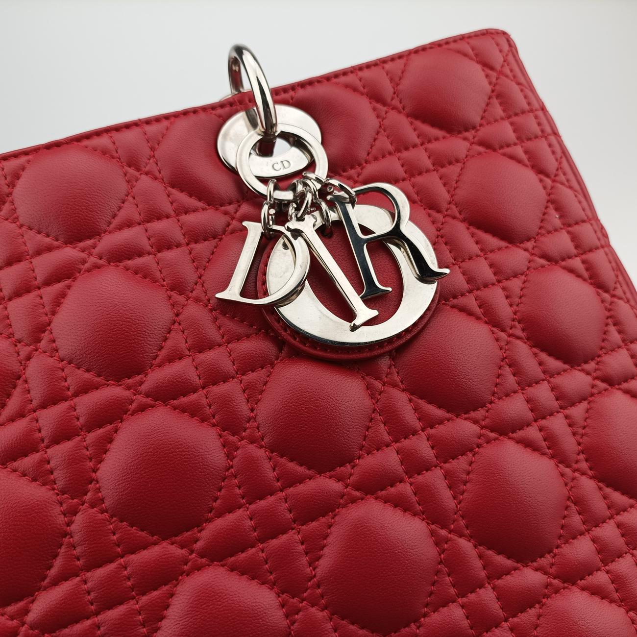 Lady DiorRedlambskin11-MA-1111レディディオールレッドラムスキン11-MA-1111