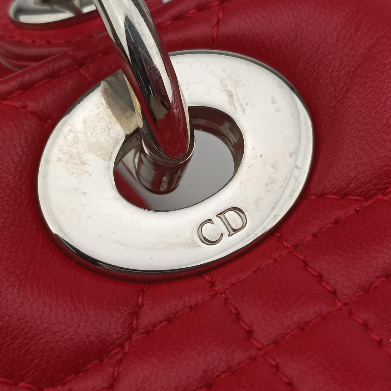 Lady DiorRedlambskin11-MA-1111レディディオールレッドラムスキン11-MA-1111