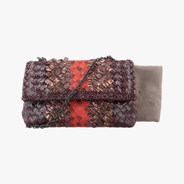 Olimpia IntrecciatoMulticoloursnakeskinB07156511Zオリンピア イントレチャートマルチカラーヘビ革B07156511Z