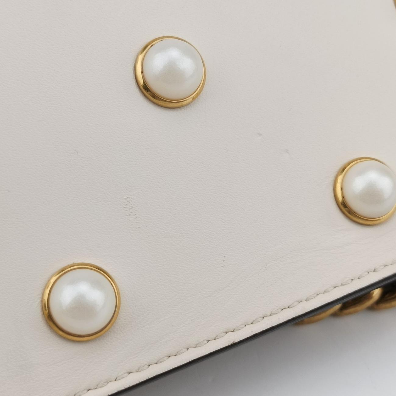Broadway Pearl BeeWhiteLeather453778A021620502ブロードウェイ パール ビーホワイトレザー453778A021620502