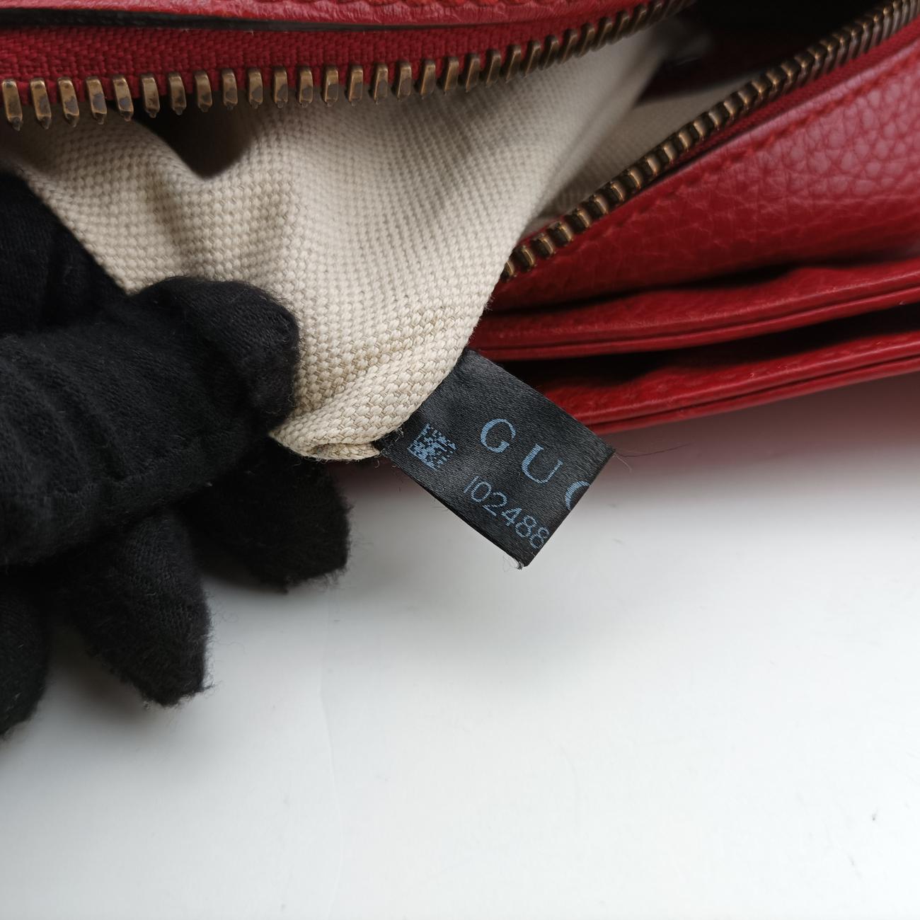 Print MessengerRedLeather523589I0124889769プリントメッセンジャーレッドレザー523589I0124889769