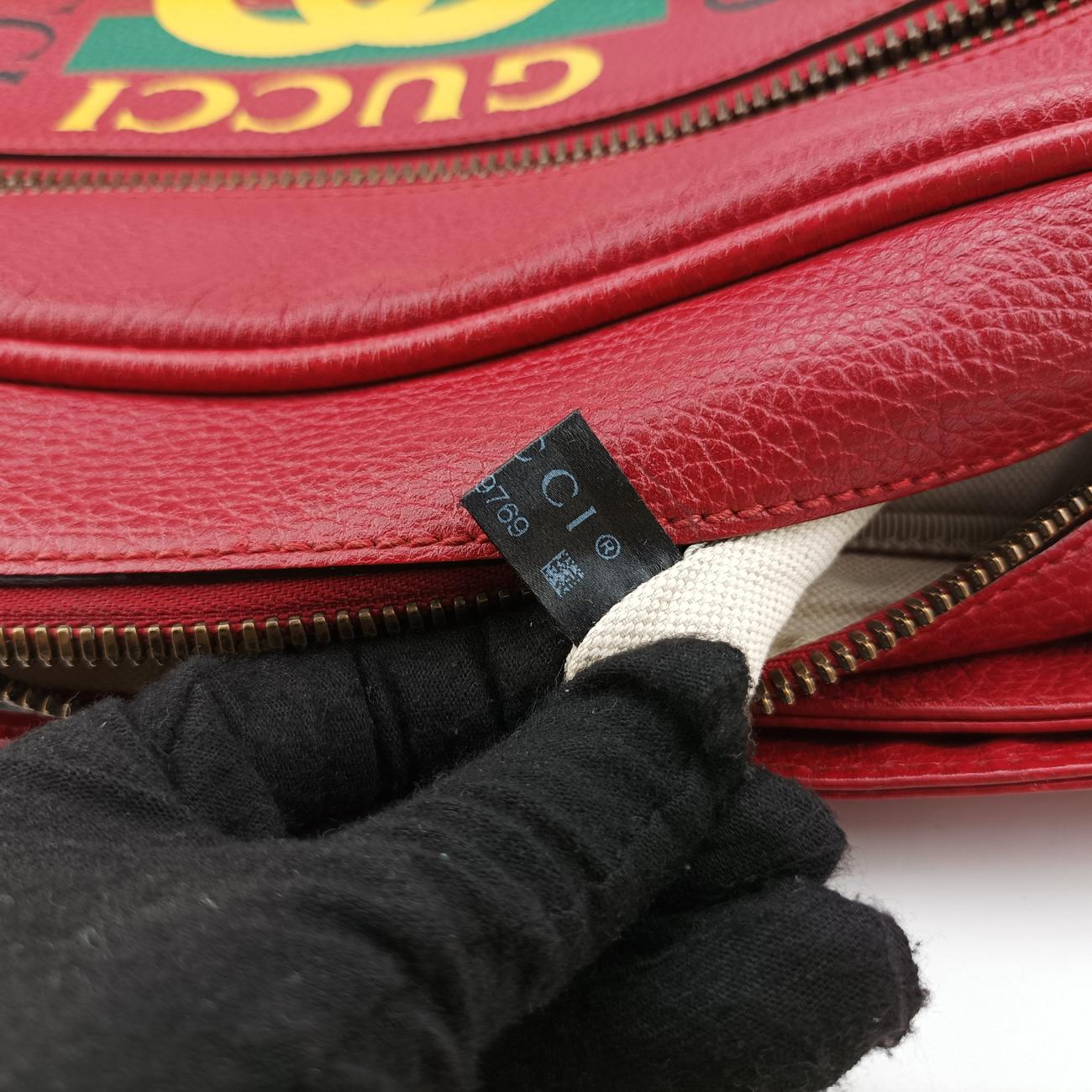 Print MessengerRedLeather523589I0124889769プリントメッセンジャーレッドレザー523589I0124889769