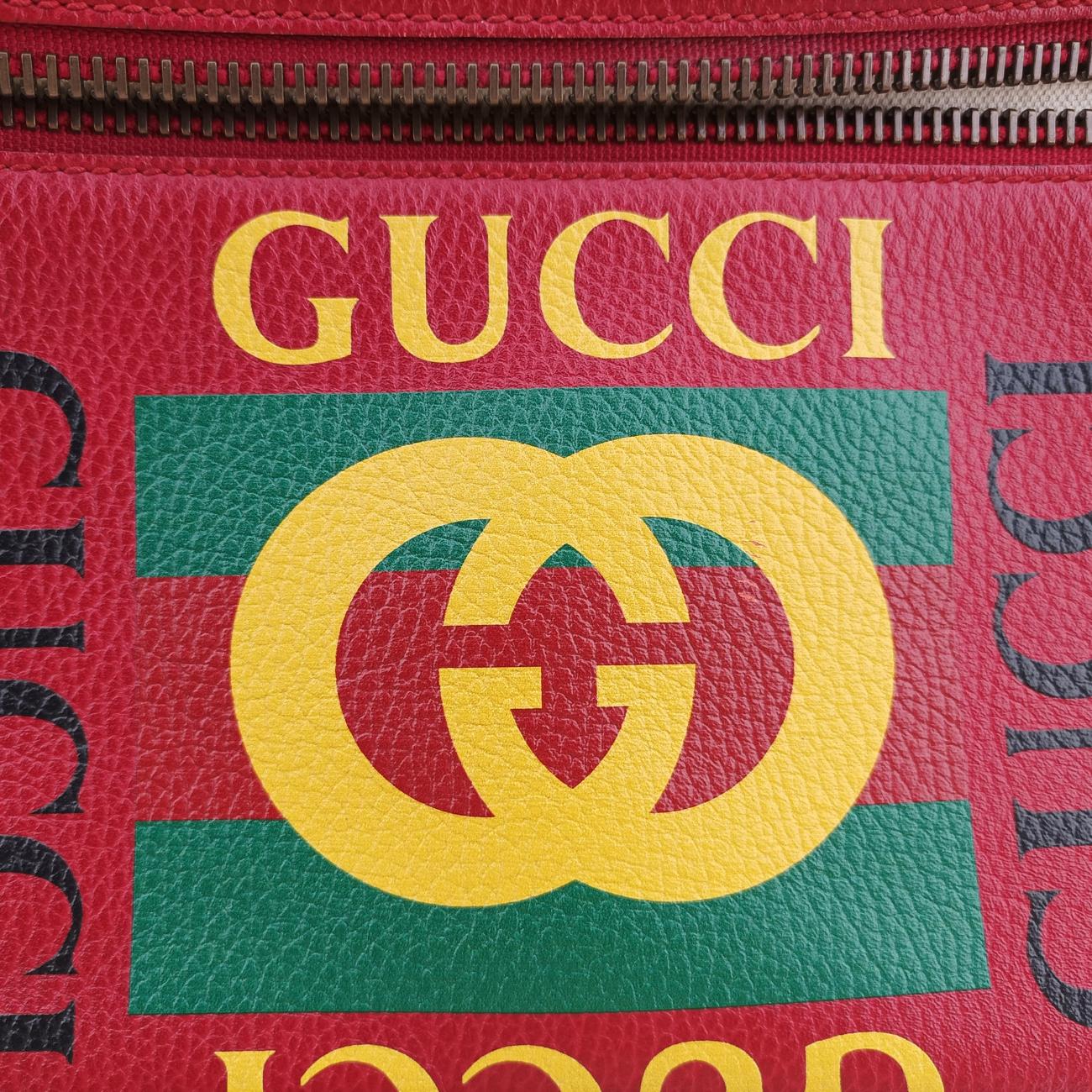 Print MessengerRedLeather523589I0124889769プリントメッセンジャーレッドレザー523589I0124889769