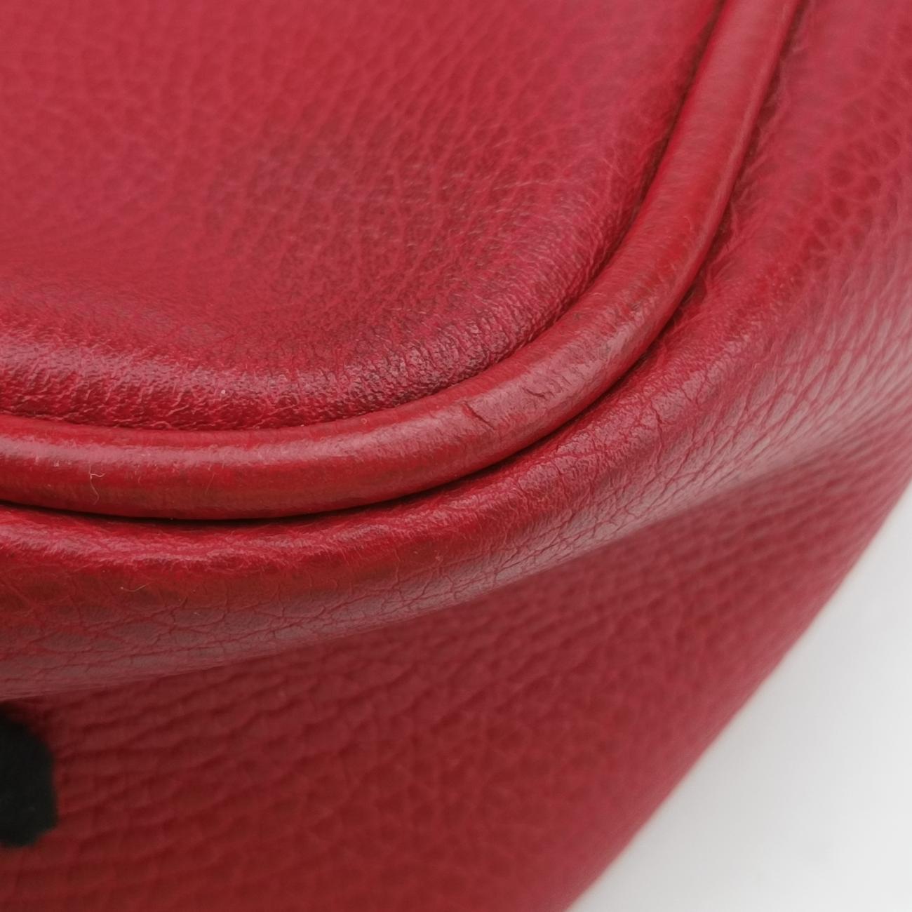 Print MessengerRedLeather523589I0124889769プリントメッセンジャーレッドレザー523589I0124889769