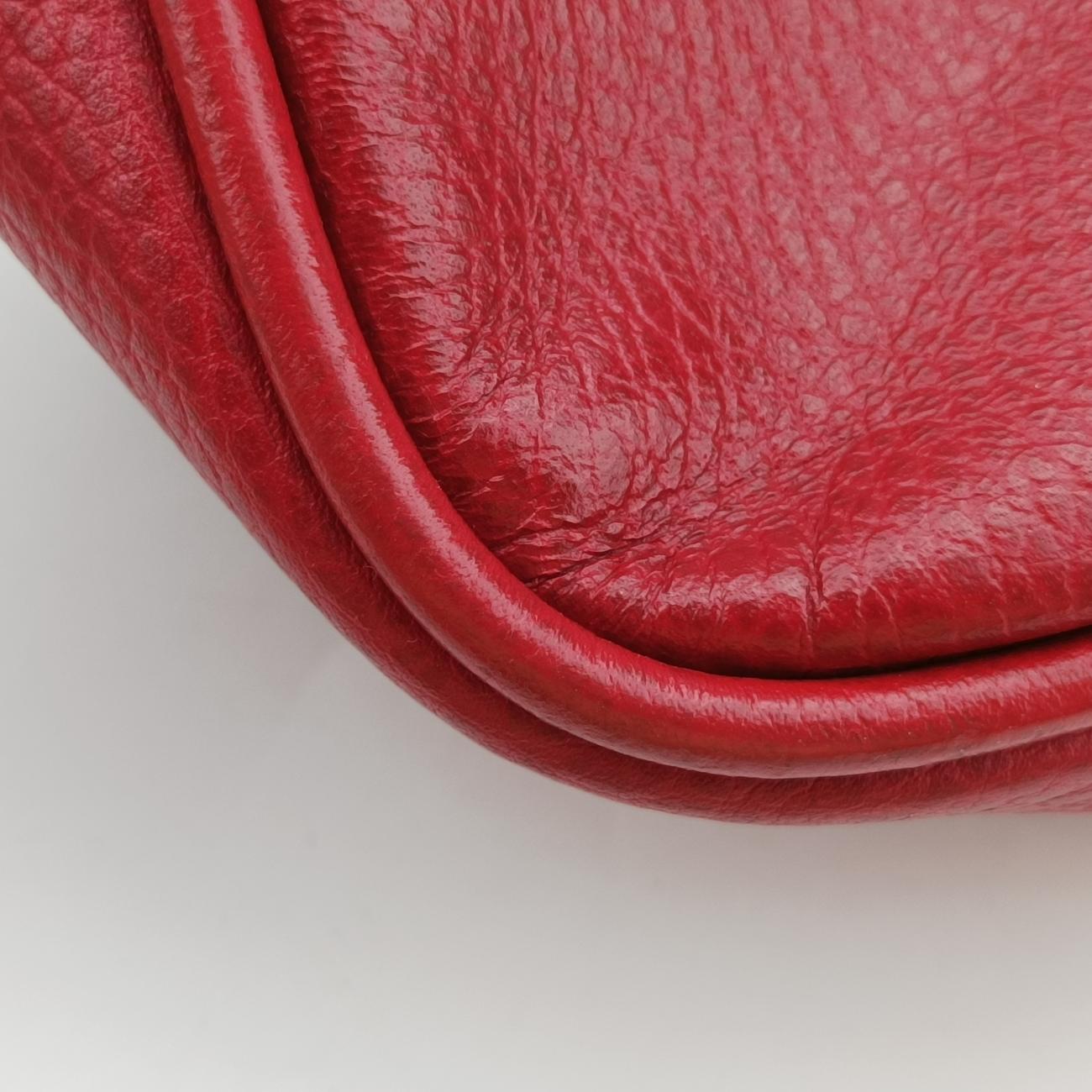 Print MessengerRedLeather523589I0124889769プリントメッセンジャーレッドレザー523589I0124889769