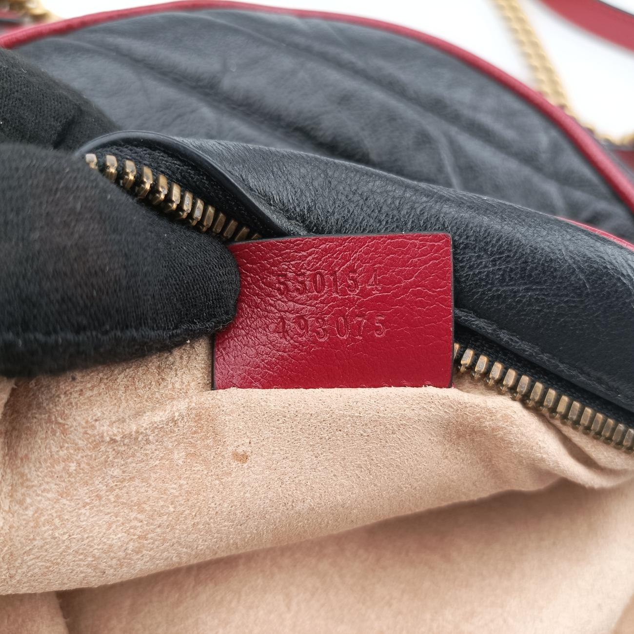 GG MarmontBlack×RedLeather550154E030725935GGマーモントブラック×レッドレザー550154E030725935