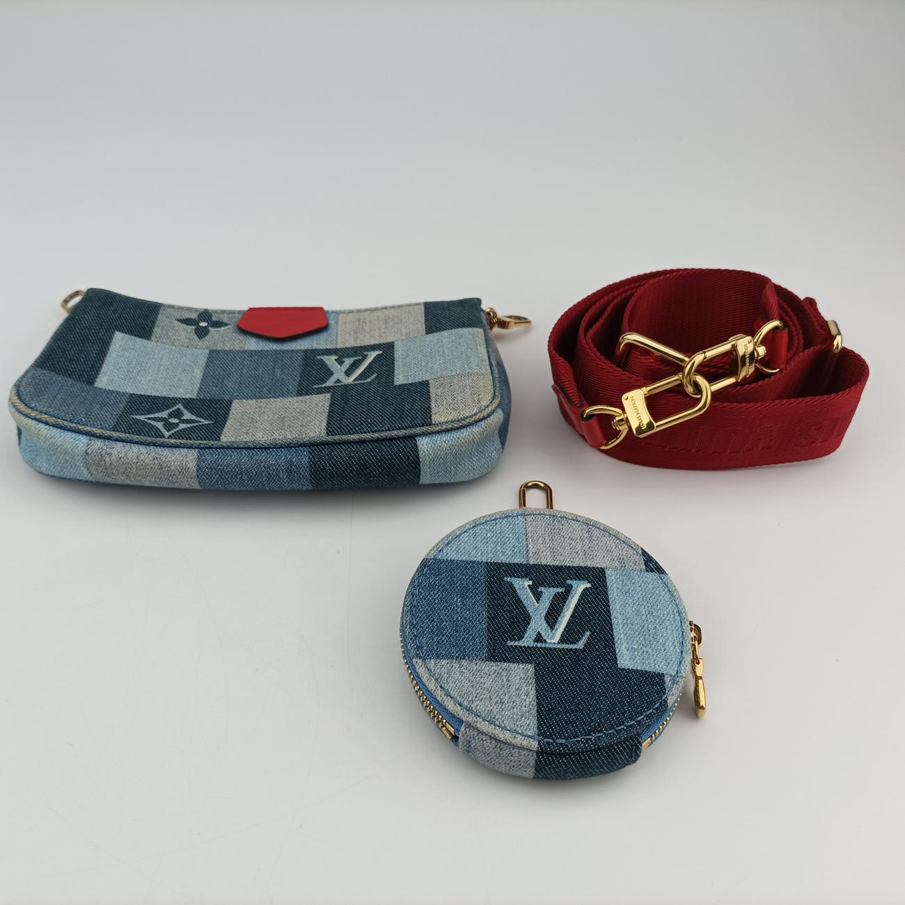 ochette AccessoiresBlue×RougedenimM44990SP4119 SP4149 SP4199ポシェット アクセソワールブルー×ルージュデニム M44990SP4119 SP4149 SP4199