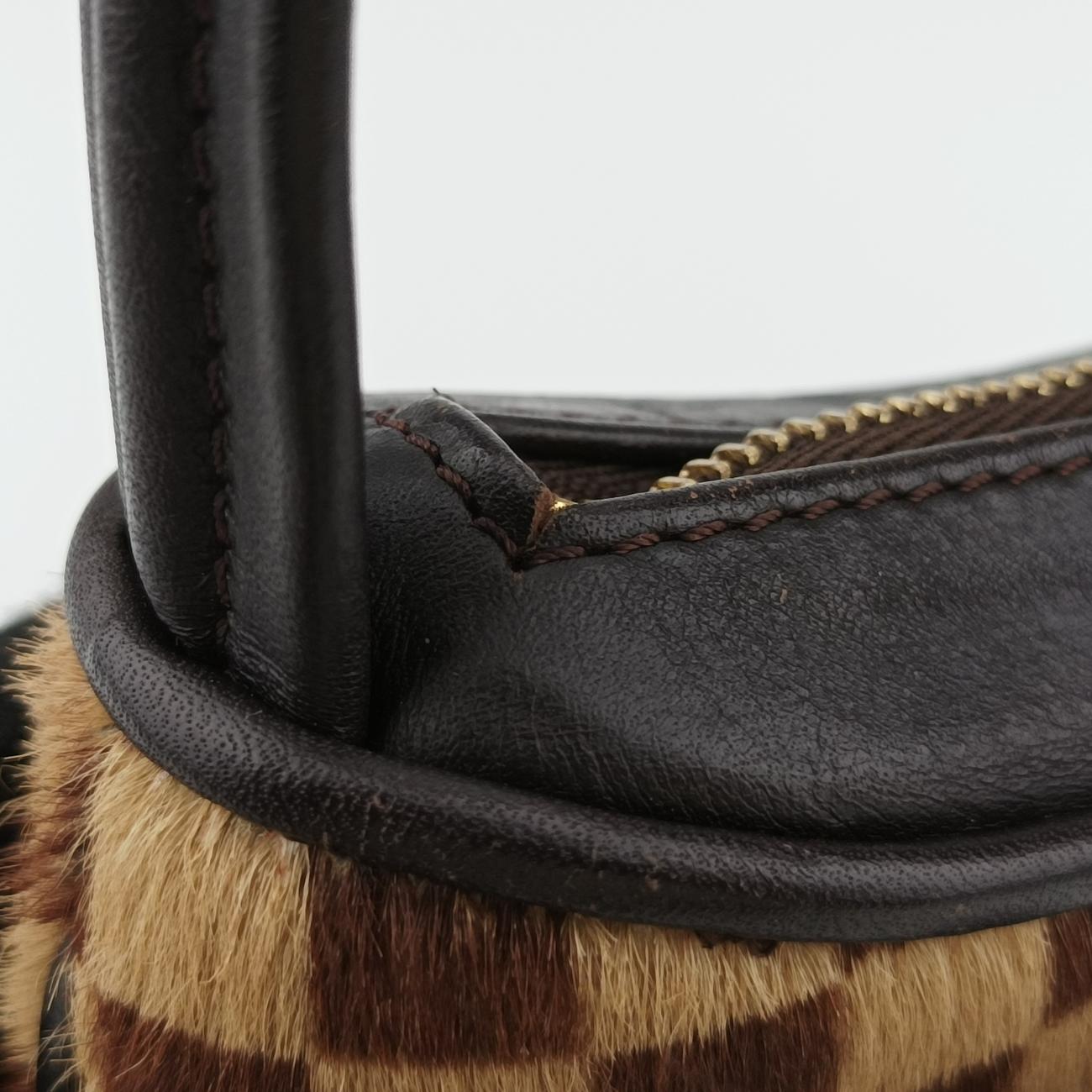 Damier SauvageBrown×BeigePonyhairM92132Lot number unknownダミエソバージュブラウン×ベージュハラコM92132製番不明