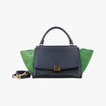 TrapezeBlack x Green×NavyLeather x suedeU-PA-0124トラペーズブラック×グリーン×ネイビーレザー×スエードU-PA-0124