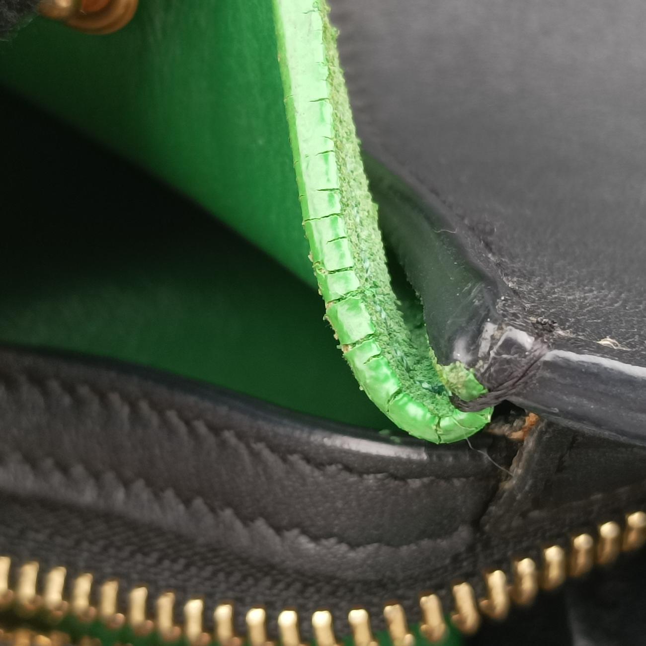 TrapezeBlack x Green×NavyLeather x suedeU-PA-0124トラペーズブラック×グリーン×ネイビーレザー×スエードU-PA-0124