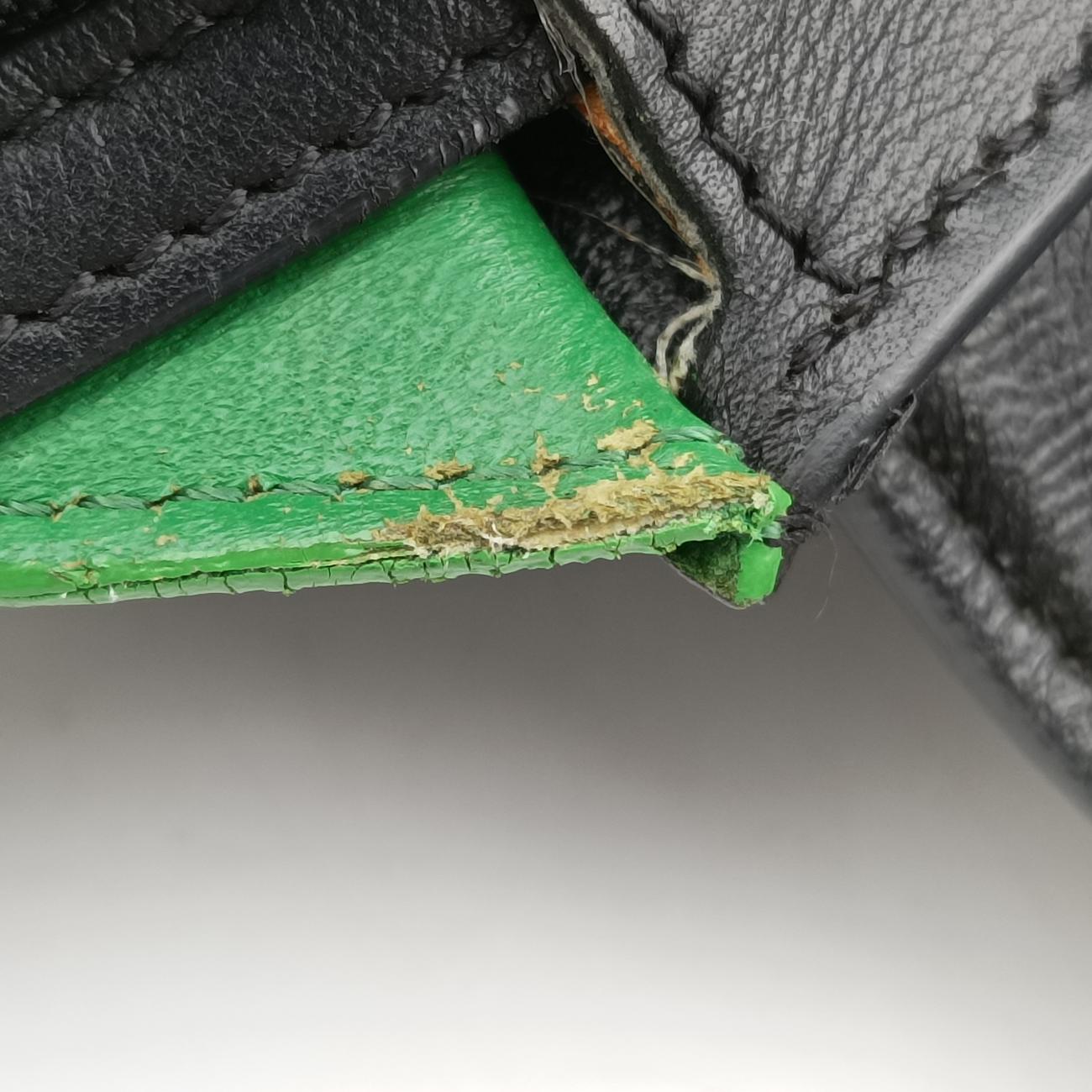TrapezeBlack x Green×NavyLeather x suedeU-PA-0124トラペーズブラック×グリーン×ネイビーレザー×スエードU-PA-0124