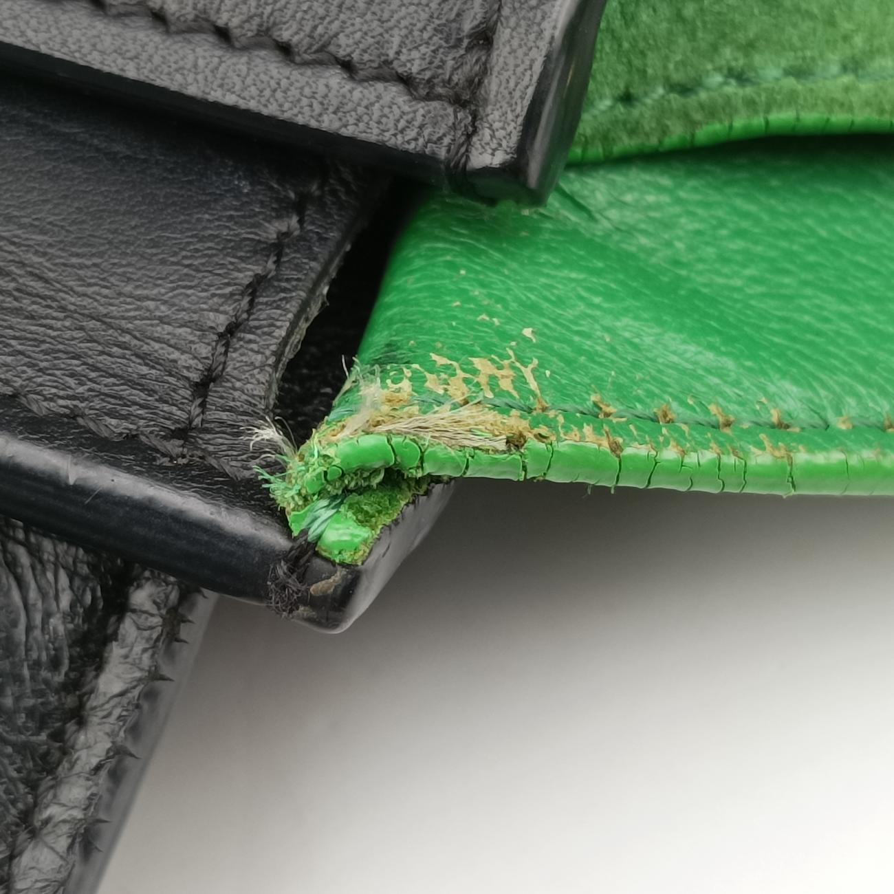 TrapezeBlack x Green×NavyLeather x suedeU-PA-0124トラペーズブラック×グリーン×ネイビーレザー×スエードU-PA-0124