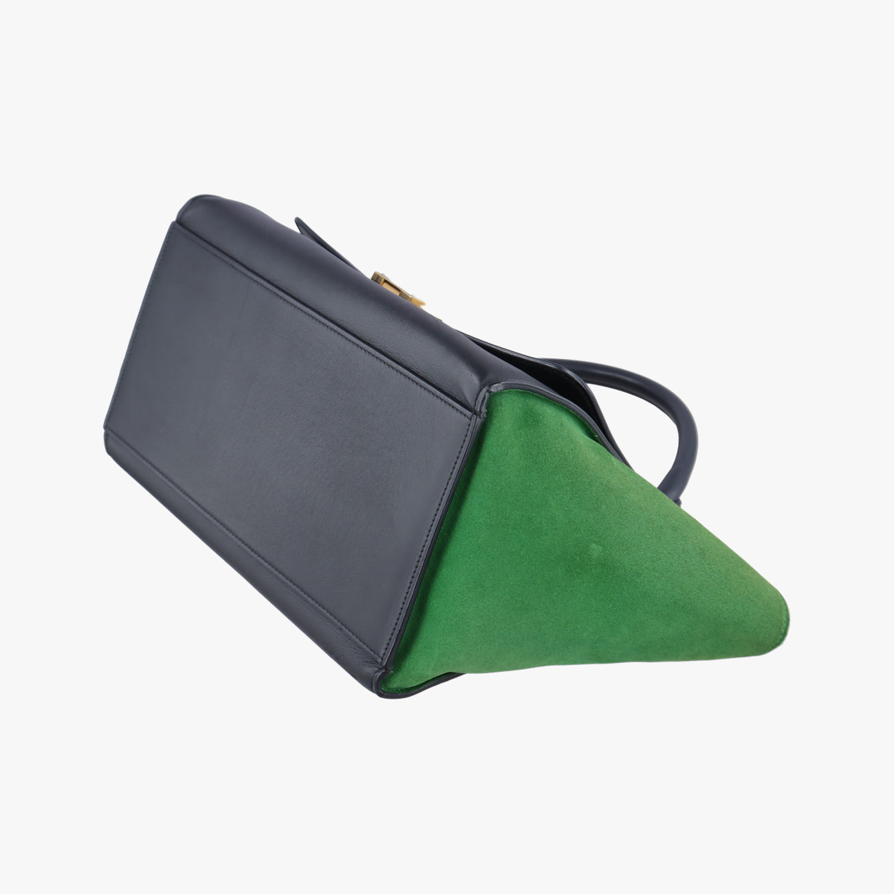 TrapezeBlack x Green×NavyLeather x suedeU-PA-0124トラペーズブラック×グリーン×ネイビーレザー×スエードU-PA-0124