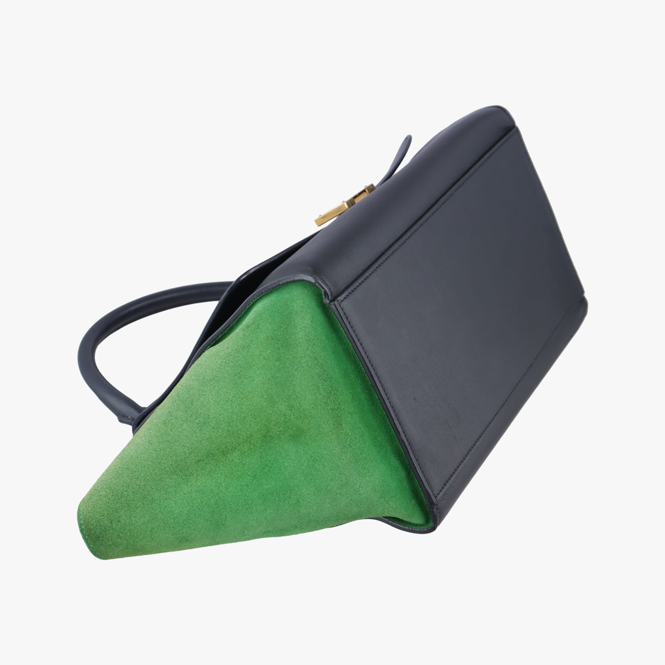TrapezeBlack x Green×NavyLeather x suedeU-PA-0124トラペーズブラック×グリーン×ネイビーレザー×スエードU-PA-0124