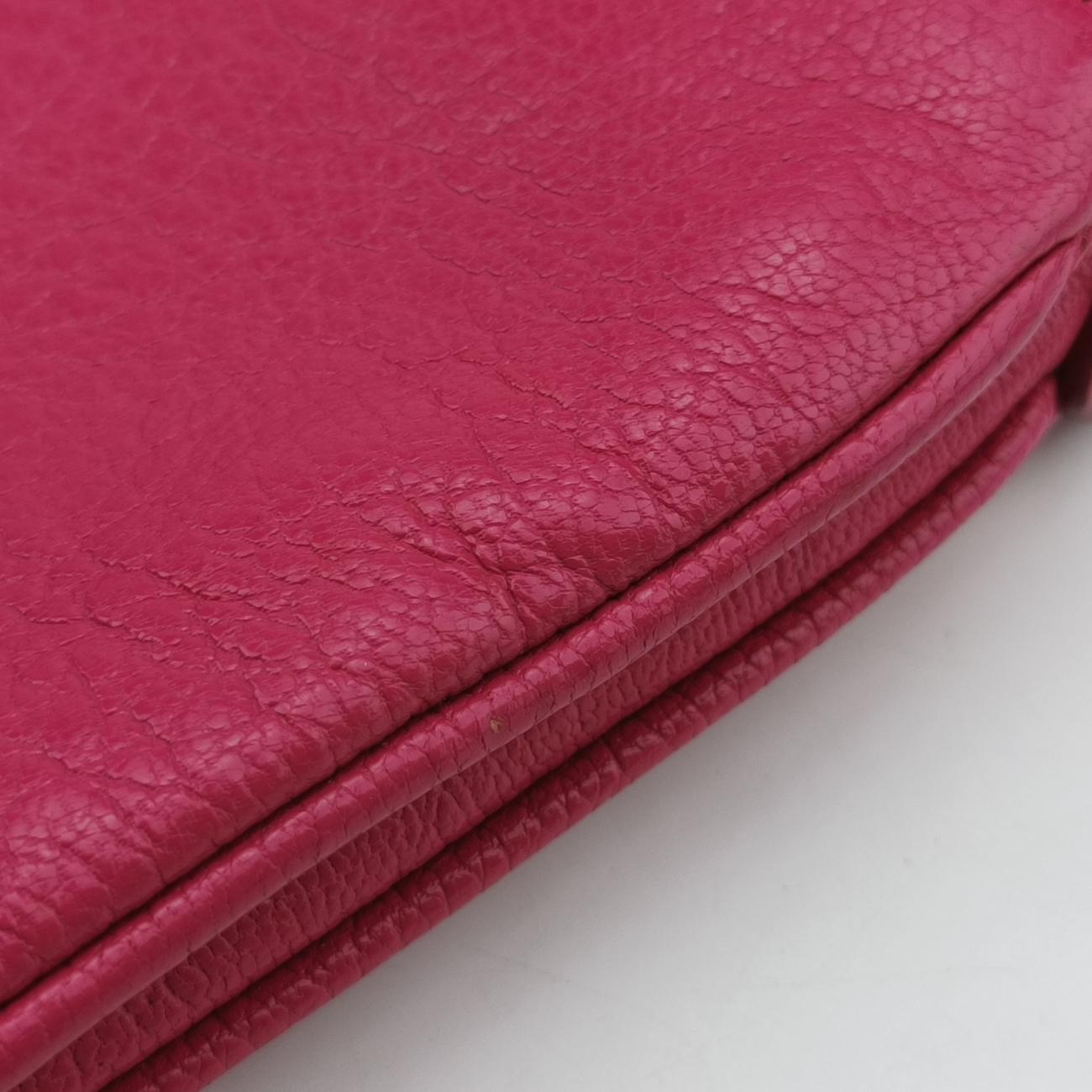Madras Double ZipPinkLeather122マドラスダブルジップピンクレザー122