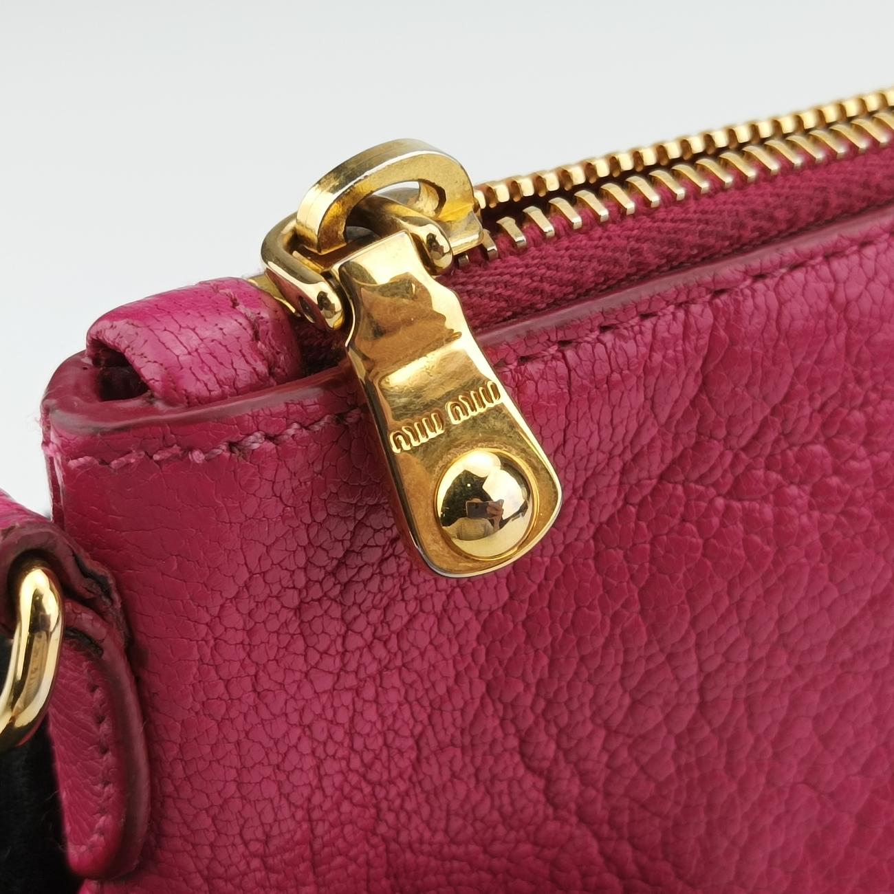 Madras Double ZipPinkLeather122マドラスダブルジップピンクレザー122