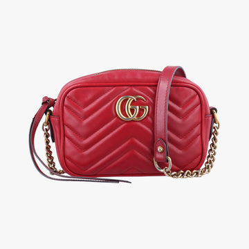 GG MarmontRedLeather448065Lot number unknownGGマーモントレッドレザー448065製番不明