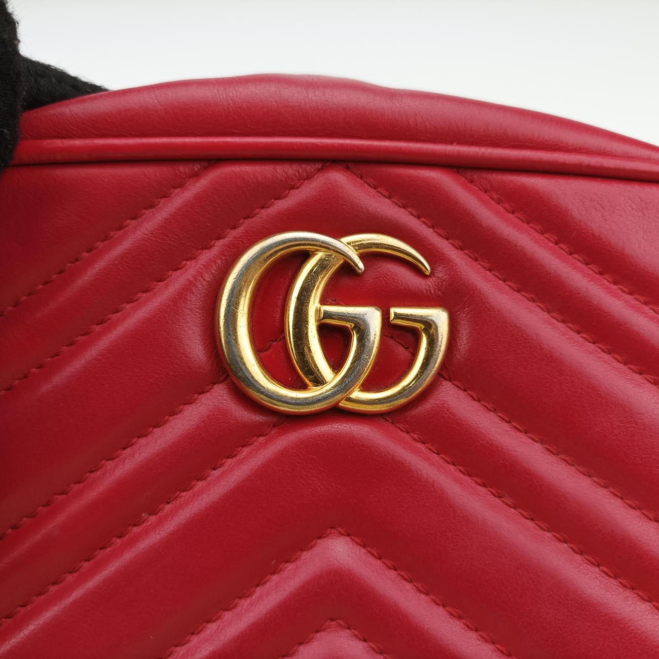 GG MarmontRedLeather448065Lot number unknownGGマーモントレッドレザー448065製番不明