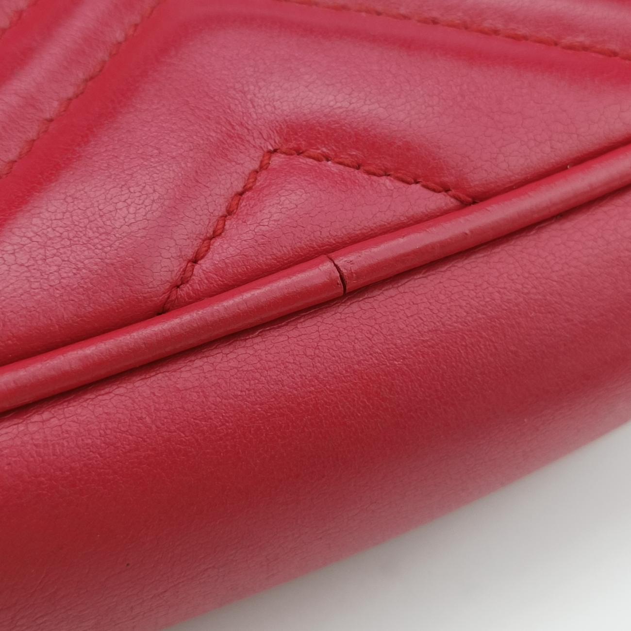GG MarmontRedLeather448065Lot number unknownGGマーモントレッドレザー448065製番不明