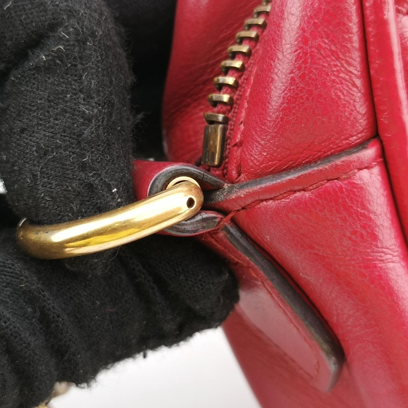 GG MarmontRedLeather448065Lot number unknownGGマーモントレッドレザー448065製番不明