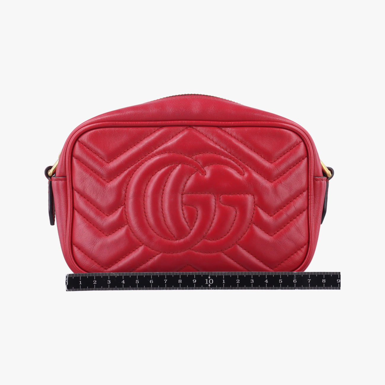 GG MarmontRedLeather448065Lot number unknownGGマーモントレッドレザー448065製番不明