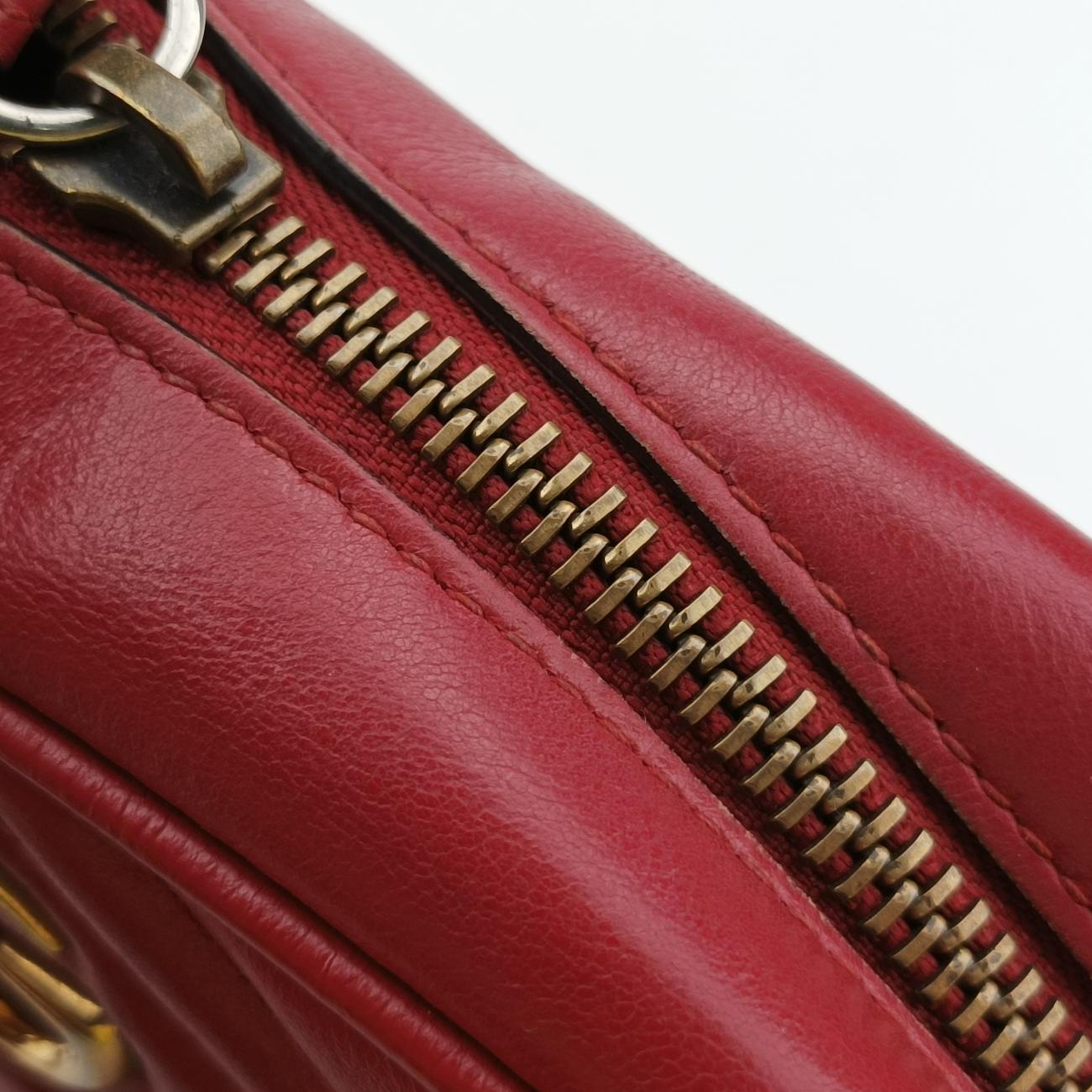 GG MarmontRedLeather448065Lot number unknownGGマーモントレッドレザー448065製番不明