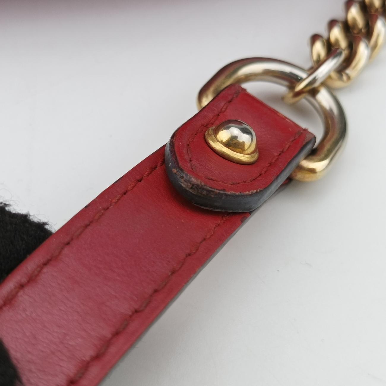 GG MarmontRedLeather448065Lot number unknownGGマーモントレッドレザー448065製番不明