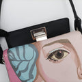 LIMITED EDITION WOMAN FACE ARTMulticolourSAFFIANO Leather239/H限定版 女性の顔 アートマルチカラーサフィアーノレザー239/H