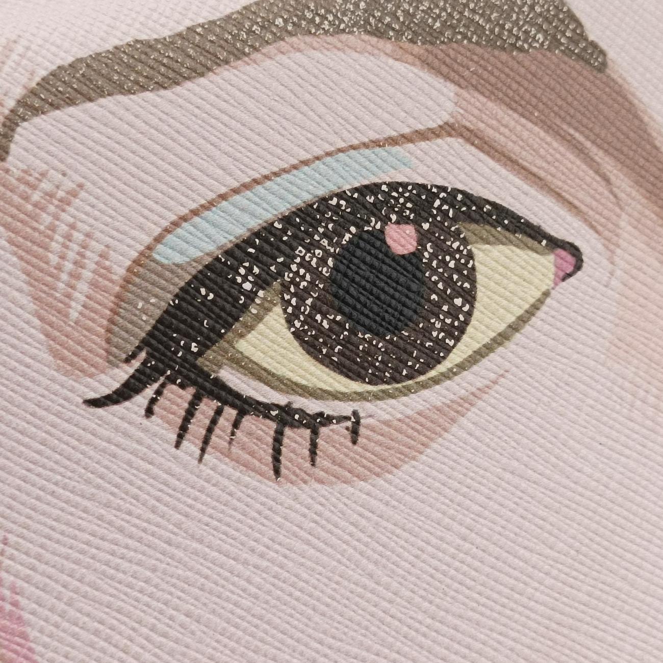 LIMITED EDITION WOMAN FACE ARTMulticolourSAFFIANO Leather239/H限定版 女性の顔 アートマルチカラーサフィアーノレザー239/H