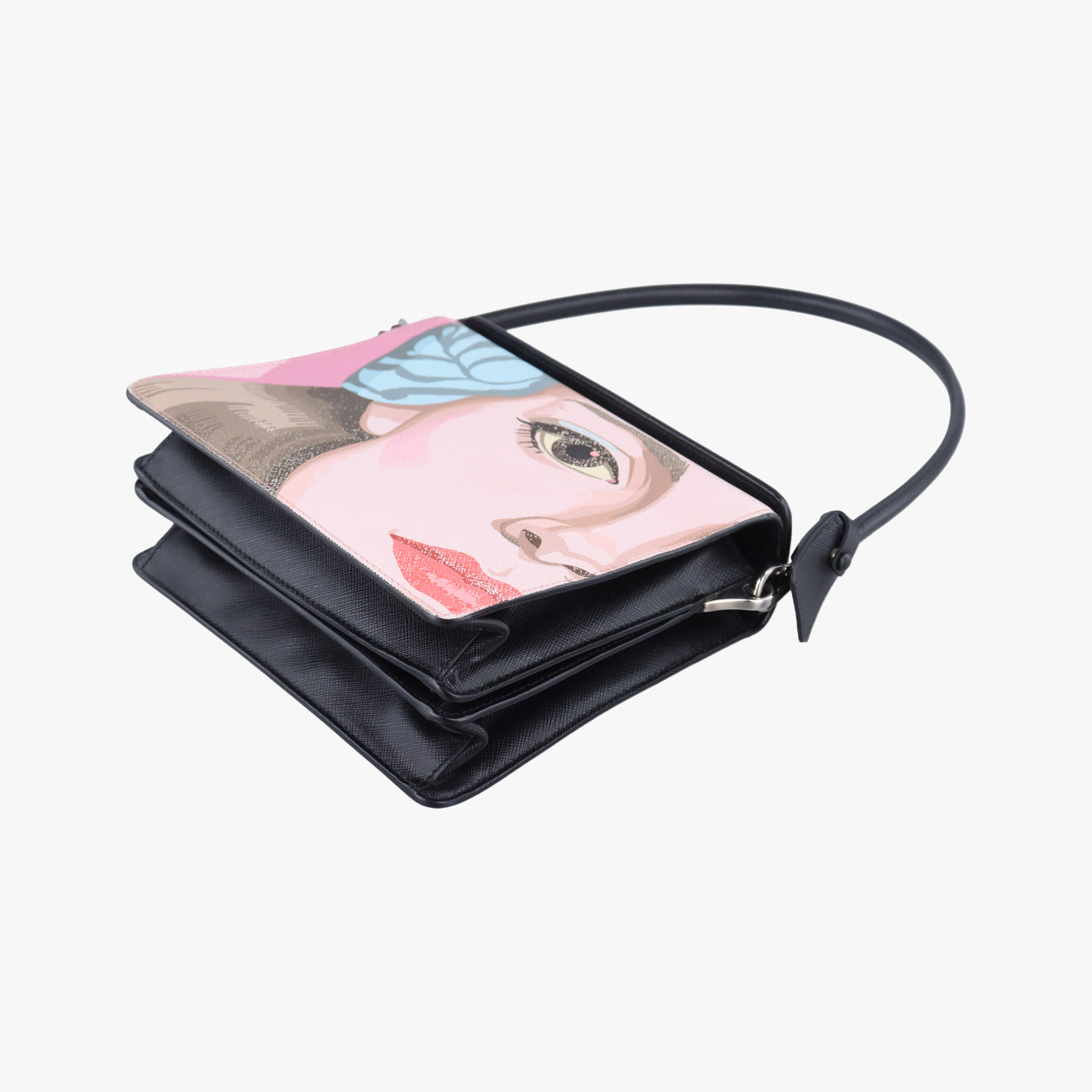 LIMITED EDITION WOMAN FACE ARTMulticolourSAFFIANO Leather239/H限定版 女性の顔 アートマルチカラーサフィアーノレザー239/H