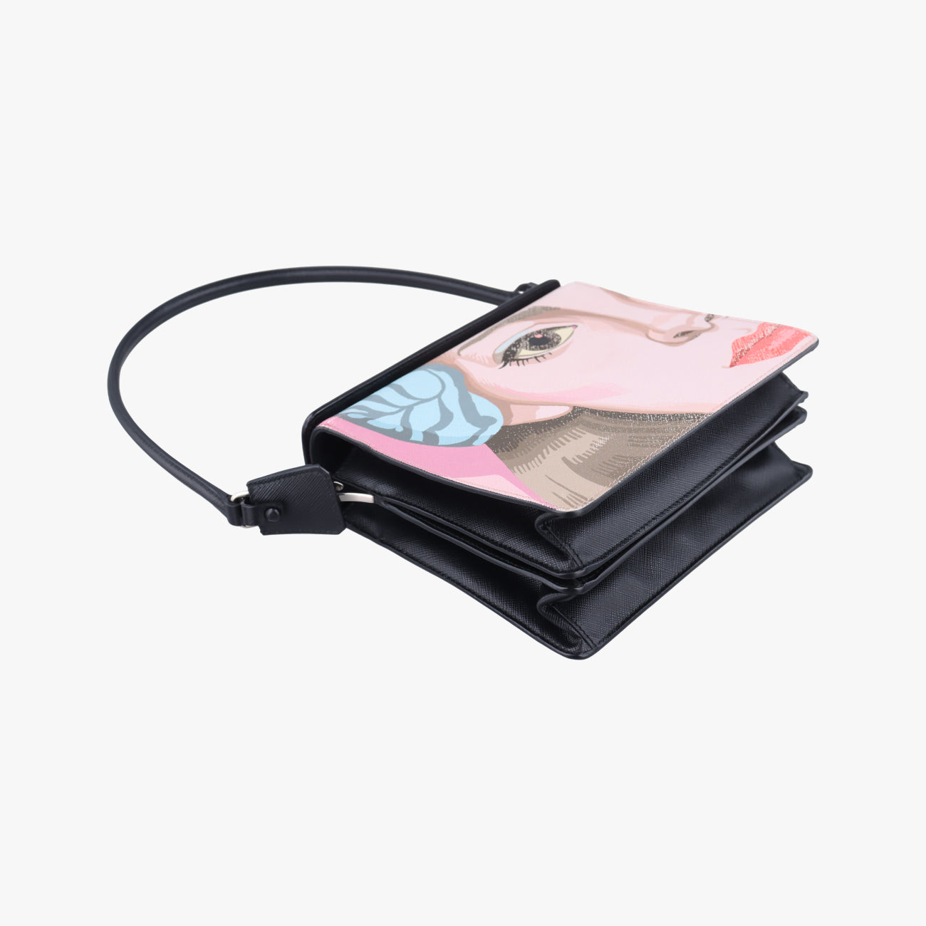 LIMITED EDITION WOMAN FACE ARTMulticolourSAFFIANO Leather239/H限定版 女性の顔 アートマルチカラーサフィアーノレザー239/H