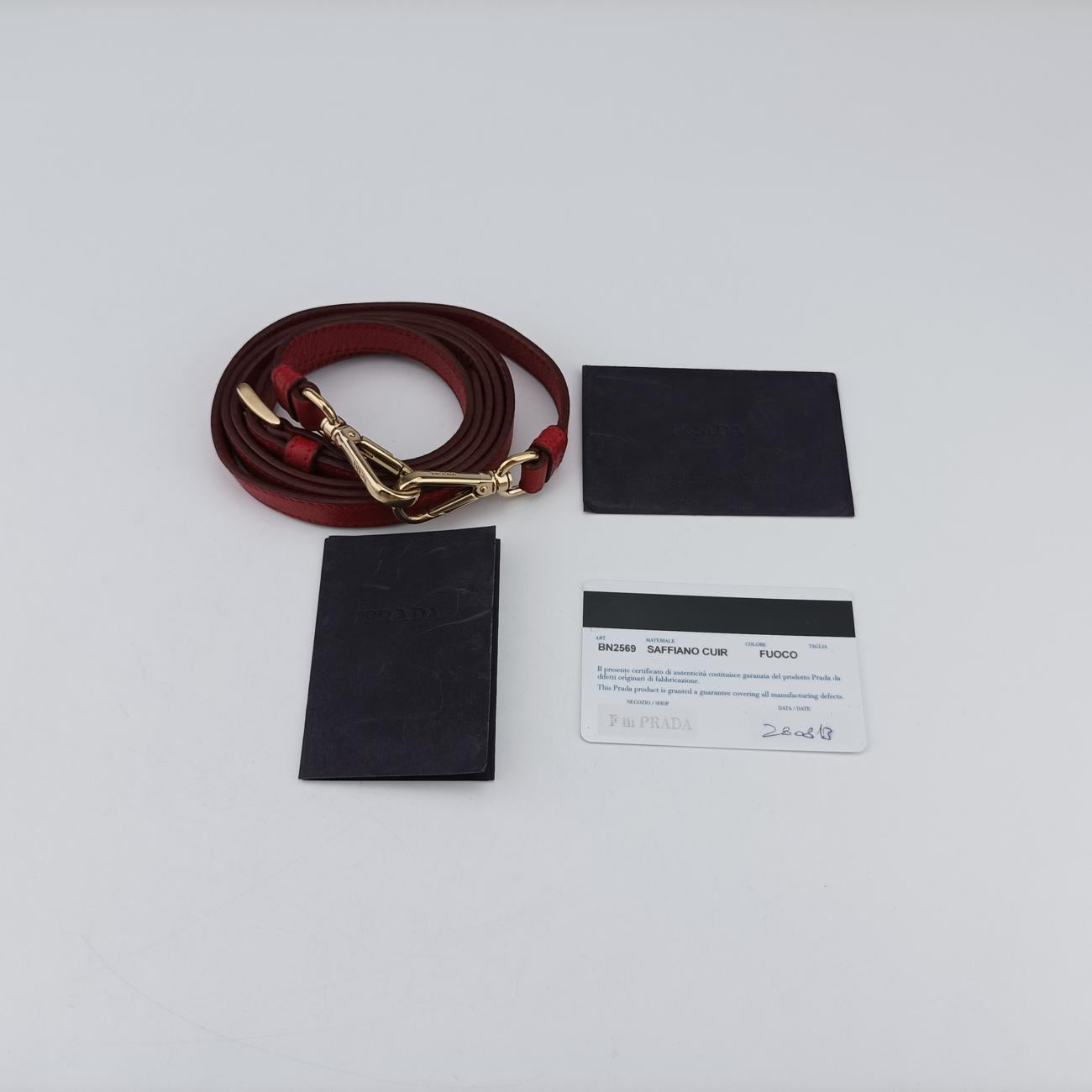 Quill Frame FuocoRedSAFFIANO LeatherBN256914/Eクイルフレーム フオコ　レッドサフィアーノレザーBN256914/E