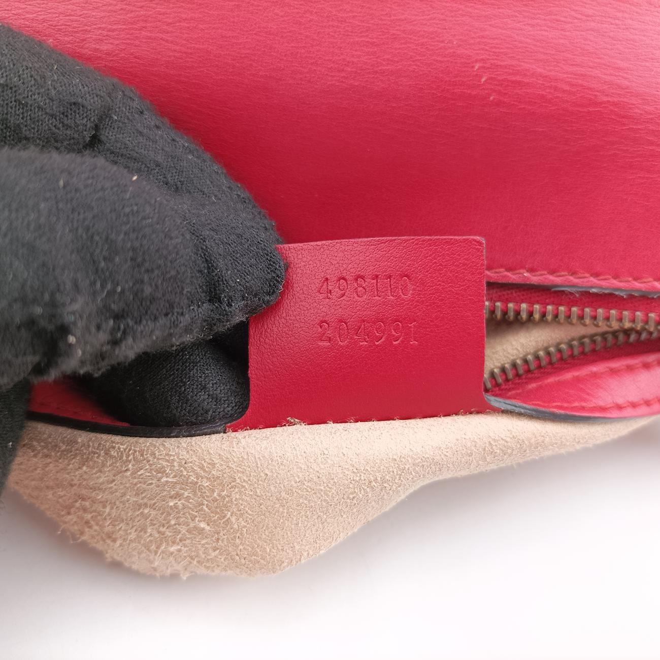 GG MarmontRedLeather498110H028417266GGマーモントレッドレザー498110H028417266