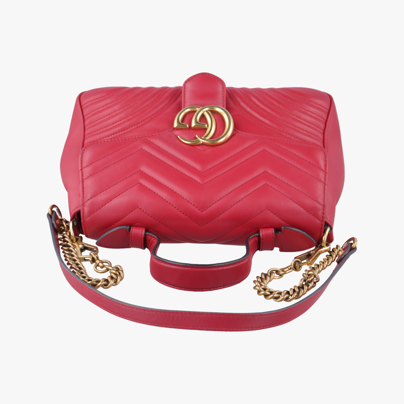 GG MarmontRedLeather498110H028417266GGマーモントレッドレザー498110H028417266