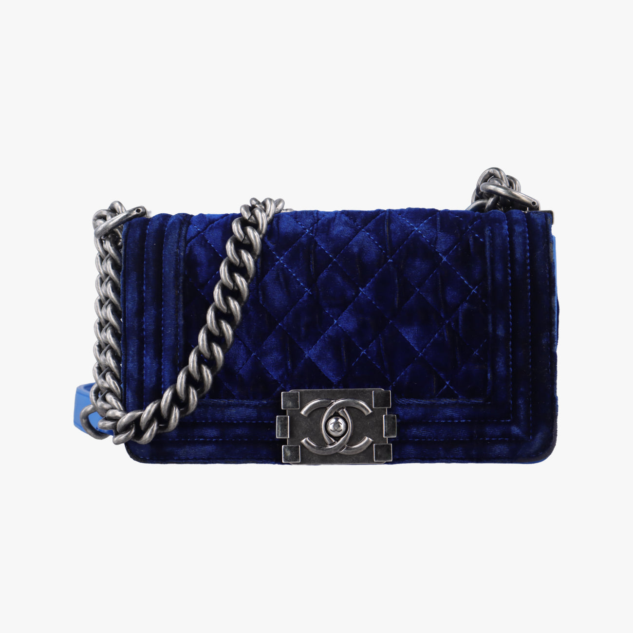 BOY CHANELBluevelourA6741617333798ボーイシャネルブルーベロアA6741617333798