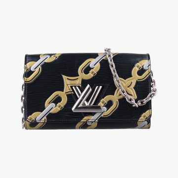 Chain Flower Print Twist Chain WalletGold x White x BlackEpiM67226SP5125チェーンフラワープリントツイストチェーンウォレットゴールド×ホワイト×ブラックエピM67226SP5125