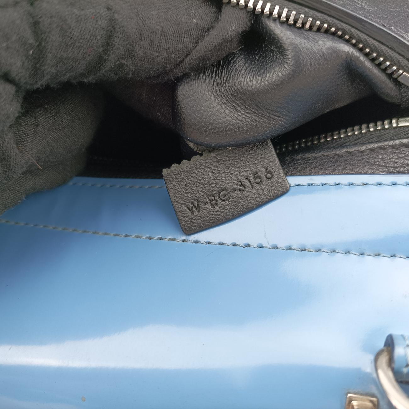 TrapezeBlue x Black x IvoryLeatherW-BG-3165トラペーズブルー×ブラック×アイボリーレザーW-BG-3165