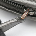 NODINI IntrecciatoSilverlambskinB04619146Rノディーニ イントレチャートシルバーラムスキンB04619146R