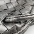 NODINI IntrecciatoSilverlambskinB04619146Rノディーニ イントレチャートシルバーラムスキンB04619146R