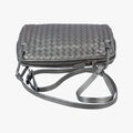NODINI IntrecciatoSilverlambskinB04619146Rノディーニ イントレチャートシルバーラムスキンB04619146R