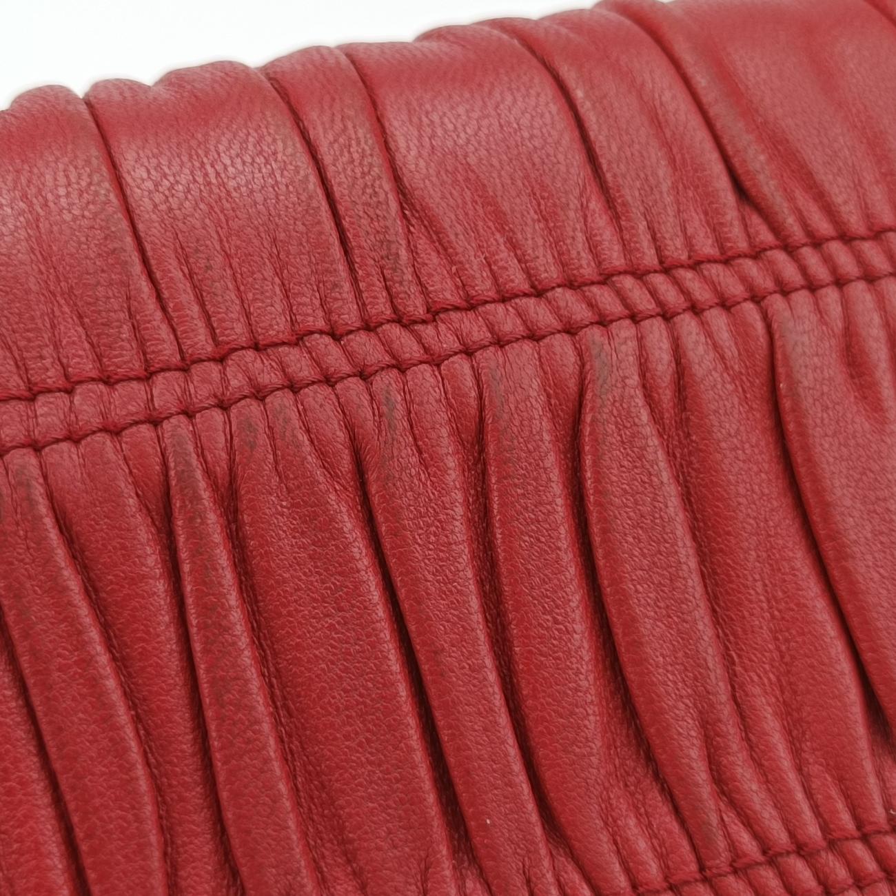 Nappa GaufreRedlambskin1BD140197ナッパ ゴーフルレッドラムスキン1BD140197
