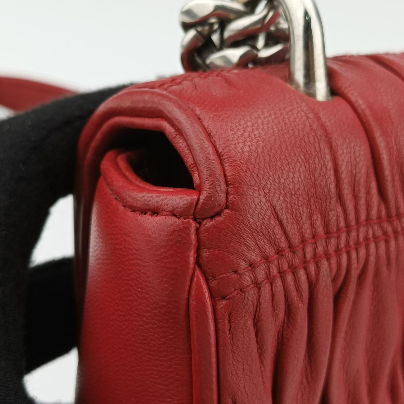 Nappa GaufreRedlambskin1BD140197ナッパ ゴーフルレッドラムスキン1BD140197