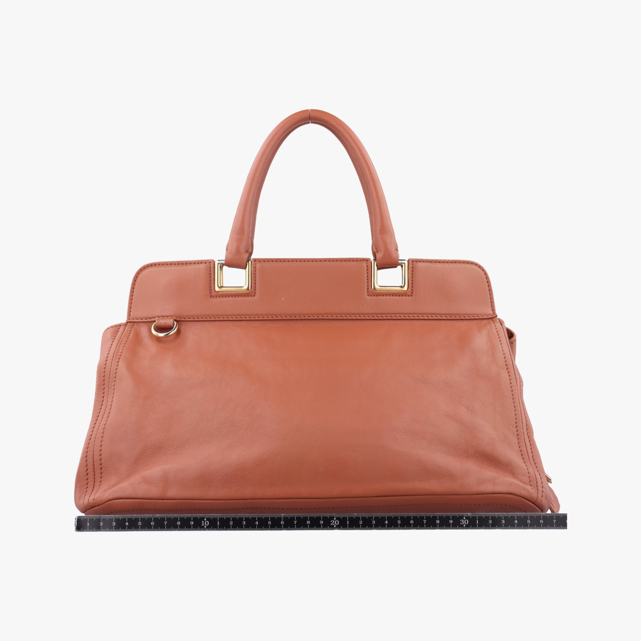 Glace calf frame satchelBrownLeather113 11グレースカーフフレームサッチェルブラウンレザー113 11