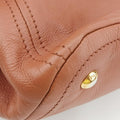 Glace calf frame satchelBrownLeather113 11グレースカーフフレームサッチェルブラウンレザー113 11