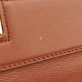 Glace calf frame satchelBrownLeather113 11グレースカーフフレームサッチェルブラウンレザー113 11