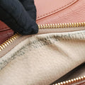 Glace calf frame satchelBrownLeather113 11グレースカーフフレームサッチェルブラウンレザー113 11