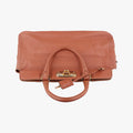 Glace calf frame satchelBrownLeather113 11グレースカーフフレームサッチェルブラウンレザー113 11