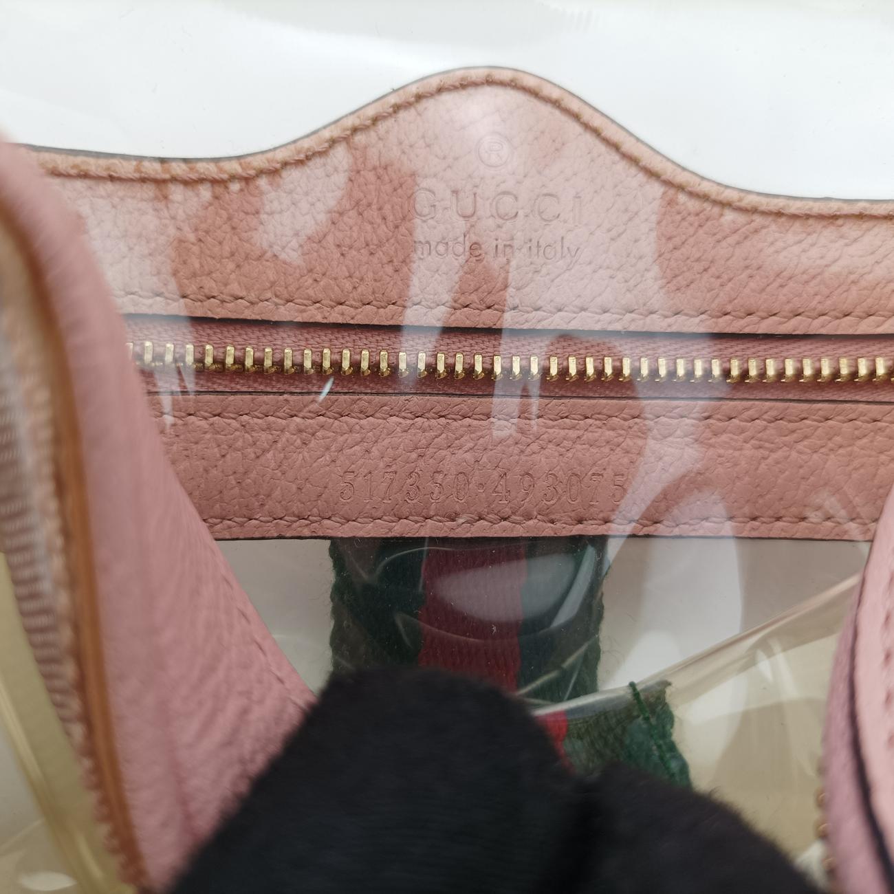 OPHIDIAPink×TransparentPVC coated canvas517350オフィディアピンク × クリアPVCコーティングキャンバス517350